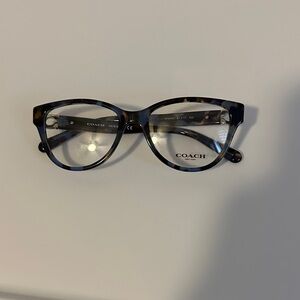 Coach Women's Blue Tortoise Cat-Eye Glasses